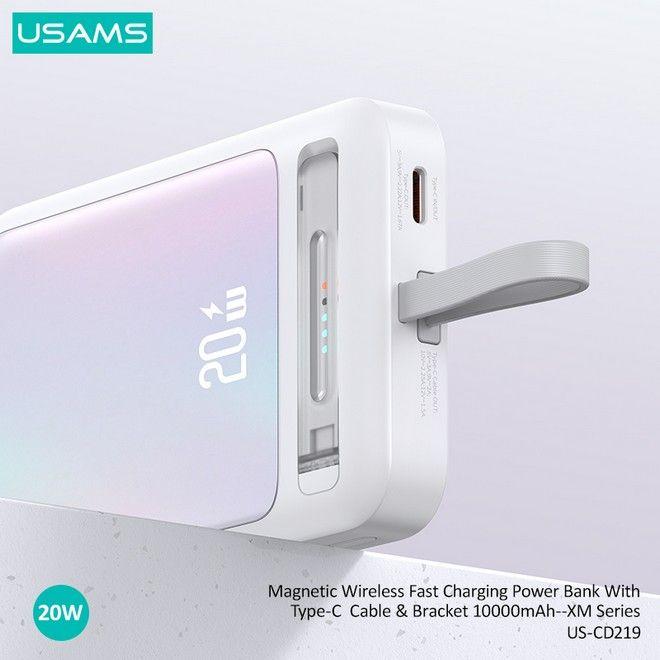 Produktbild Usams MagSafe Powerbank Fast Charging (10000 mAh, 20 W, 37 Wh)