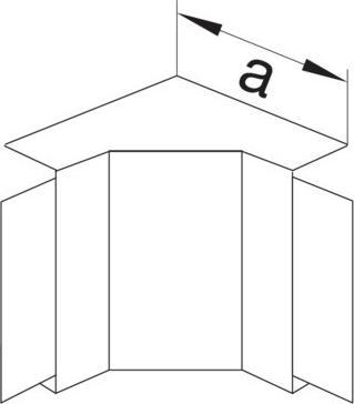Immagine prodotto Hager Angolo interno senza alogeniLF4004049016PC/ABS per LF 40x40mm (Tubazione, 11.50 cm)