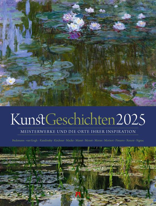 Produktbild KunstGeschichten - Meisterwerke und die Orte ihrer Inspiration Kalender 2025 (Harter Einband, Deutsch)