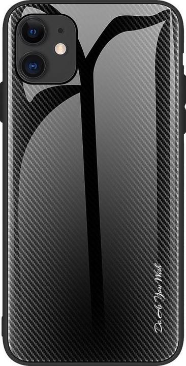 Image du produit Art iPhone 12 Pro Max Housse de protection en caoutchouc noir aspect carbone (Apple iPhone 12 Pro Max)