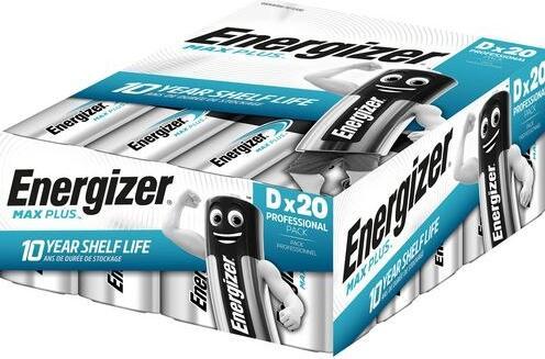 Actual product image Energizer Max Plus (20 pcs., D, 16000 mAh)