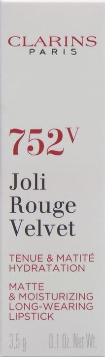 Actual product image Clarins Joli Rouge Velvet - Rosewood 752V (No. 752V - Rosewood)