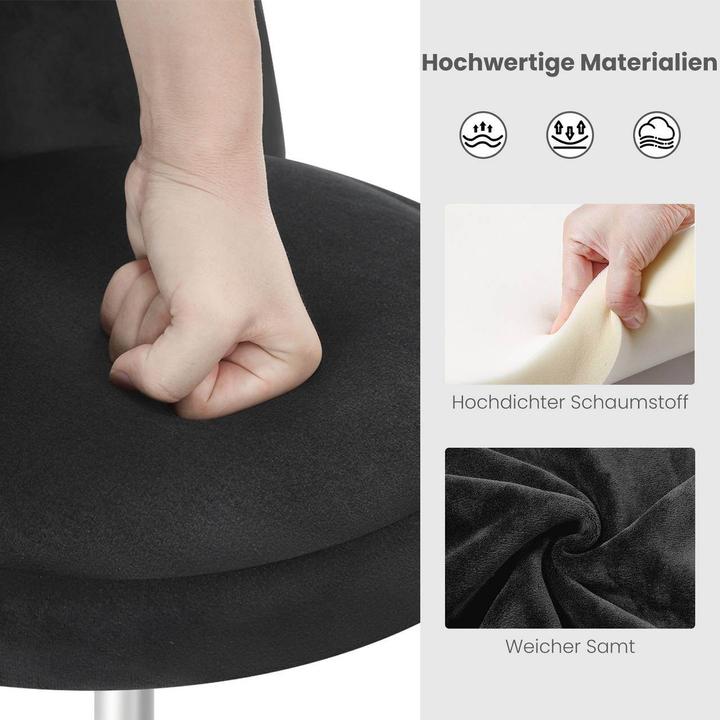 Actual product image Woltu Height-adjustable make-up stool