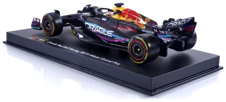 Image du produit Bburago Diecast 1:43 Formula Racing in Acrylic Box Red Bull RB19 Miami GP #Max Verstappen Ages 14+