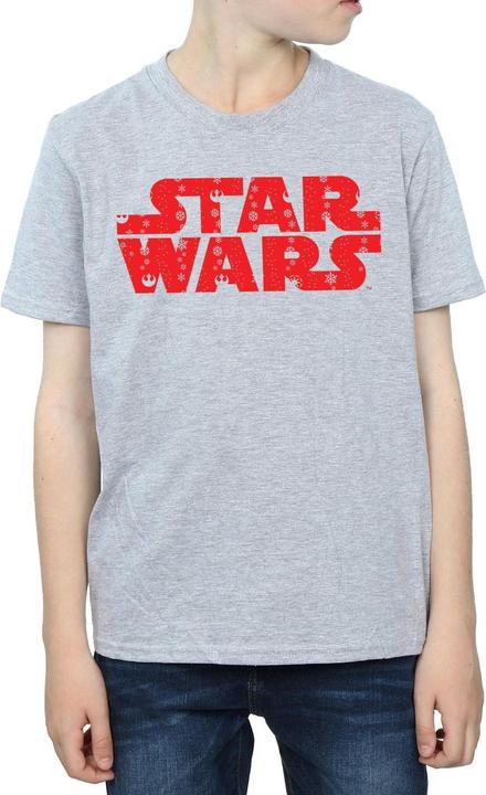 Immagine prodotto Star Wars Christmas Logo Maglietta Ragazzi (152, 158)