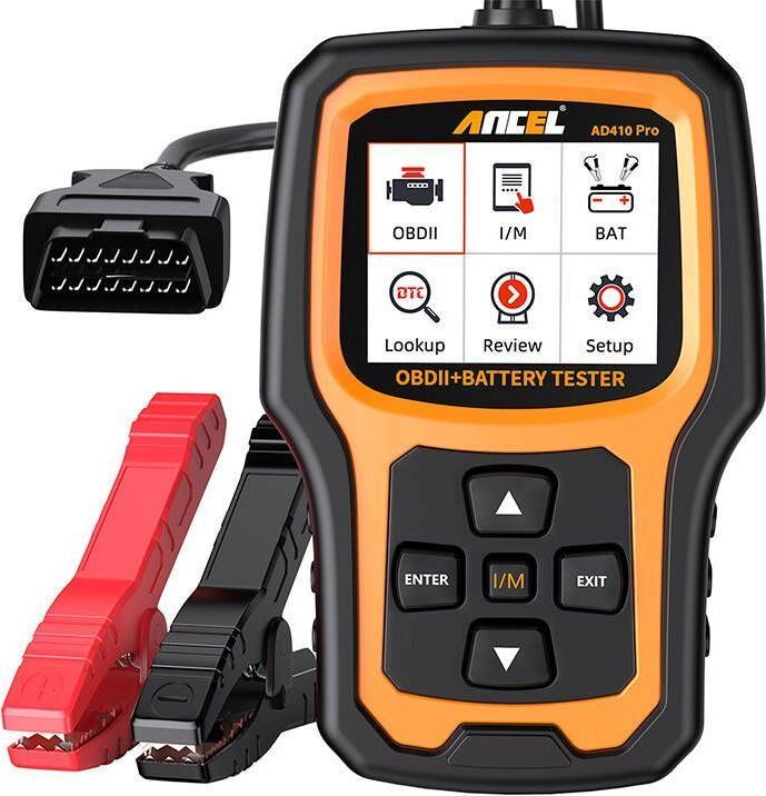 Productafbeelding Ancel 2in1 Diagnose Scanner OBD2 en Batterijtester AD410 PRO