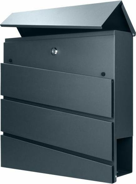 Orno BORNEO mailbox, galvanized steel with newspaper holder, anthracite