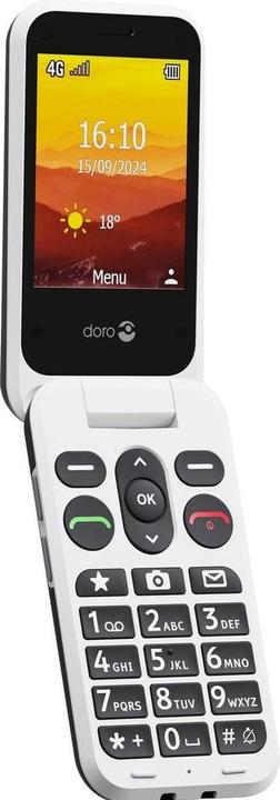 Actual product image Doro Leva L30, Clamshell, Single SIM, 7.11 cm (2.8"), 2 MP, 1150 mAh, Black, White (2.80", 2 Mpx, 4G)