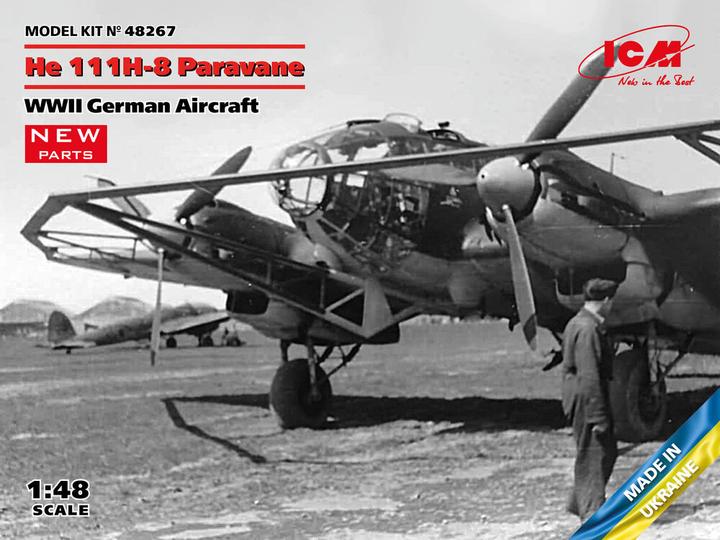 Produktbild ICM He 111H-8 Paravane, WWII German Aircraft