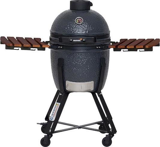 Actual product image Mustang Grill Kamado M Charcoal Charcoal Barbecue Grill Surface (Diameter)=380mm Grey (380 mm)
