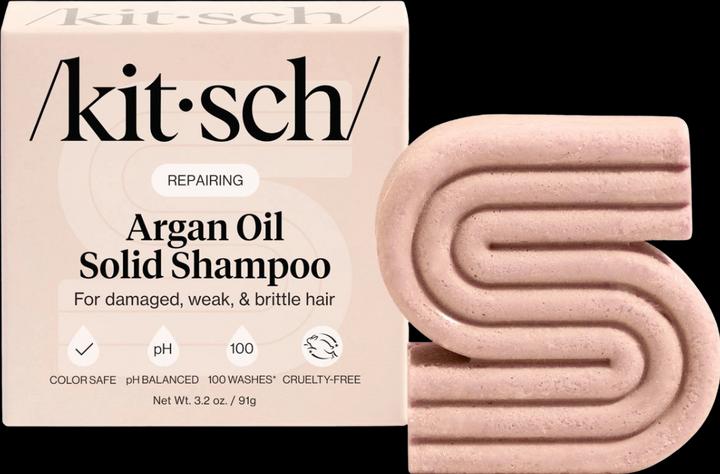 Actual product image Kitsch Arganöl Shampoo Reparierend (Solid shampoo)