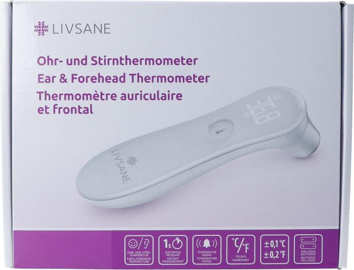 Produktbild Livsane Ohr- und Stirnthermometer (Ohr, Stirn)