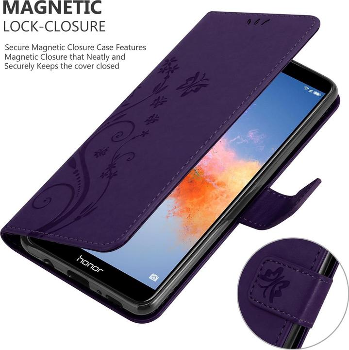 Produktbild Cadorabo Flower Book Cover (Honor 7X)