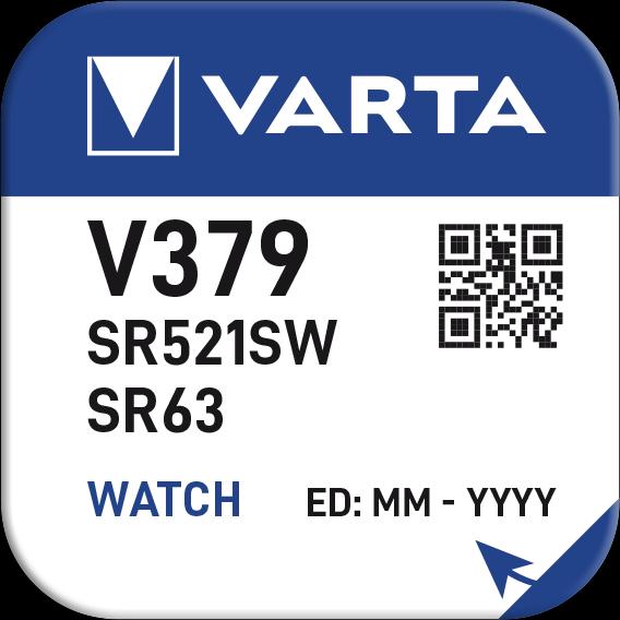 Produktbild Varta V379 / SR521SW - 10 Knopfzellen (10 Stk., SR63, 15 mAh)