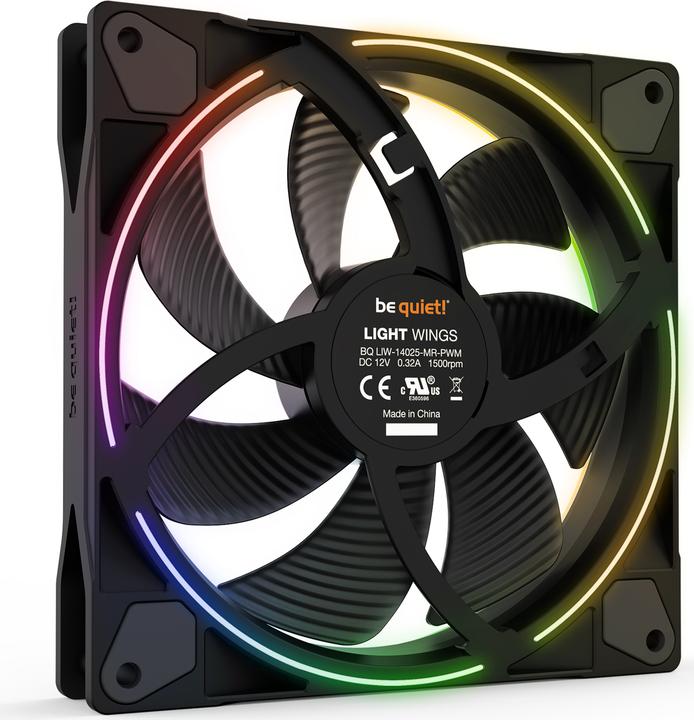 Actual product image be quiet! Light Wings (140 mm, 3 x)