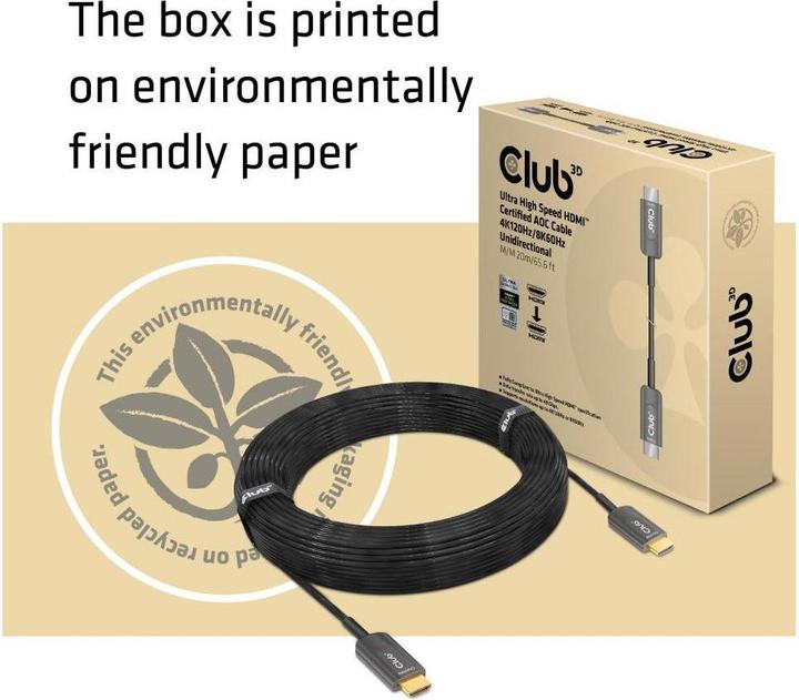 Image du produit Club 3D HDMI (Typ A) — HDMI (Typ A) (20 m, HDMI)