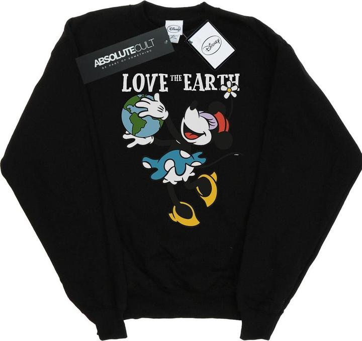 Actual product image Disney Girls Mickey Mouse Love The Earth Sweatshirt (140, 146)