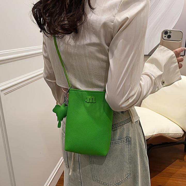 Image du produit Only-Bags.Store Mini sac croisé mignon, sac de téléphone mobile d'éléphant, sac d'épaule de seau de mode