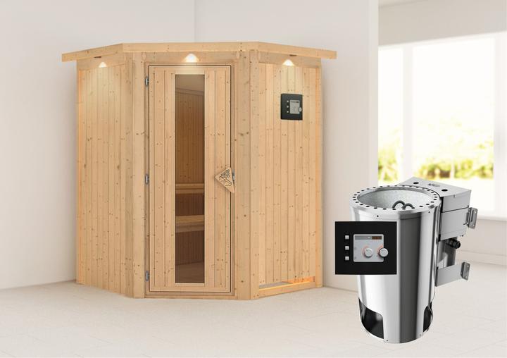 Actual product image Karibu Nanja with roof wreath (Plug & Play 3,6 KW - Bio external control)