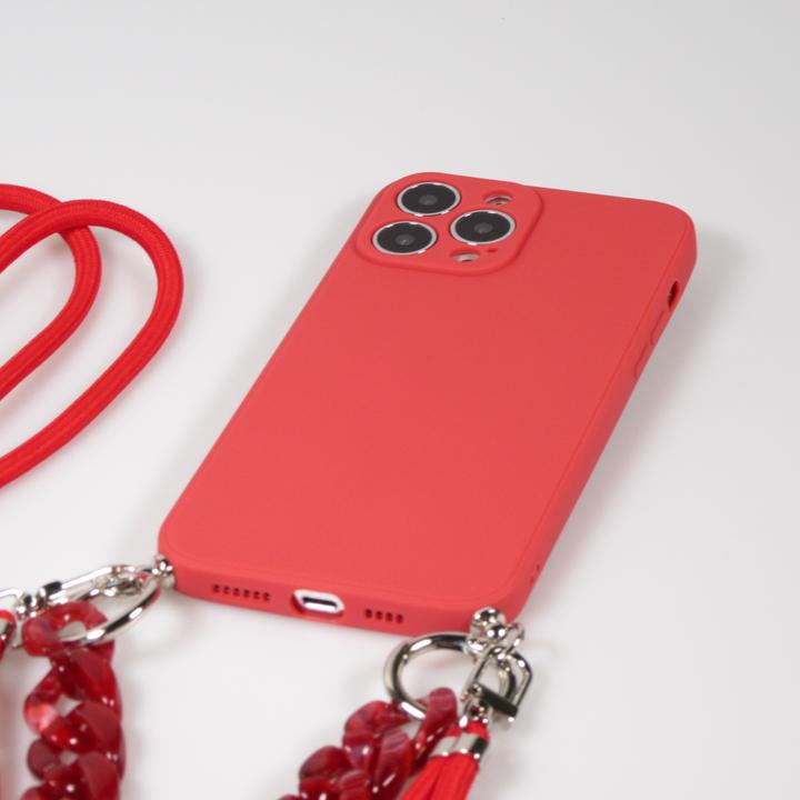 Image du produit PhoneLook Coque Gel silicone avec corde collier & chaîne de pierre décorative (Apple iPhone 13 Pro Max)