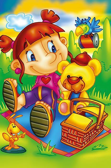 Actual product image Heidi Cheese Line HeiDi Art 5855 Children's Puzzle 16pc.XL Wooden The Little Canary (16 pieces)