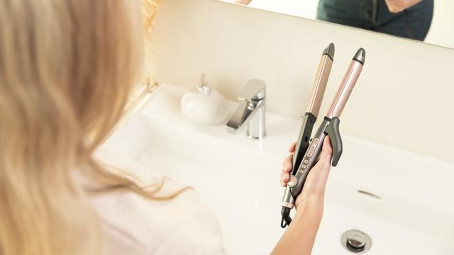 Produktbild Cecotec Keramik-Haarglätter Bamba RitualCare 1000 2in1 Schwarz/Rosa (Glätteisen)
