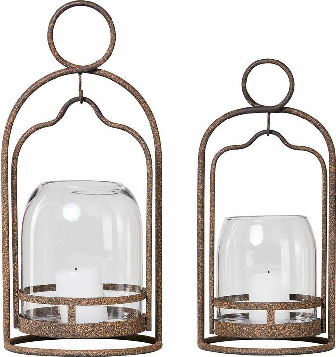 Immagine prodotto Loberon Set di 2 lanterne Émilisse marrone antico (2 x)