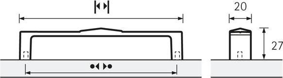 Produktbild Hettich Griff Luro Messing Optik antik 128 mm