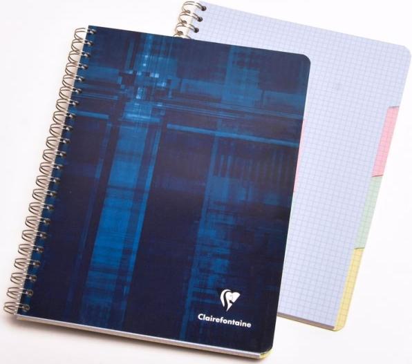 Immagine prodotto Clairefontaine Quaderno a spirale con indice (A4, Quadretti, Copertina rigida)