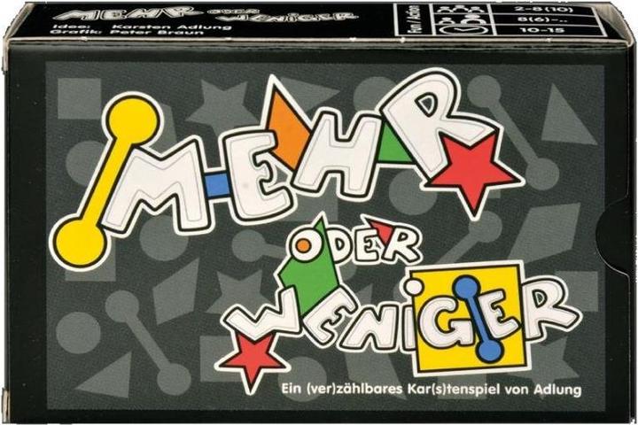 Actual product image ADL81030 - Mehr oder weniger - Card Game, for 2-8 players, from 8 years (French)