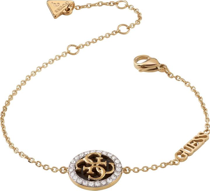 Image du produit Guess Lovely Gold Plated Life In 4G Bracelet JUBB02149JWYGBK - Dimensions : 14.5 - 18.5 cm - S (14.60 cm, Acier inoxydable)