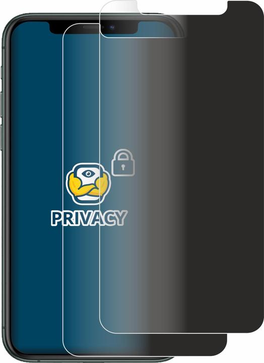 Produktbild BROTECT Sichtschutzfolie Anti-Spy Privacy Folie Blaulicht-Schutz (2 Stück, Apple iPhone 11 Pro)