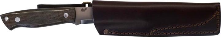 Actual product image Brisa Trapper 115 Green Micarta Scandi Bushcraft (11.50 cm)