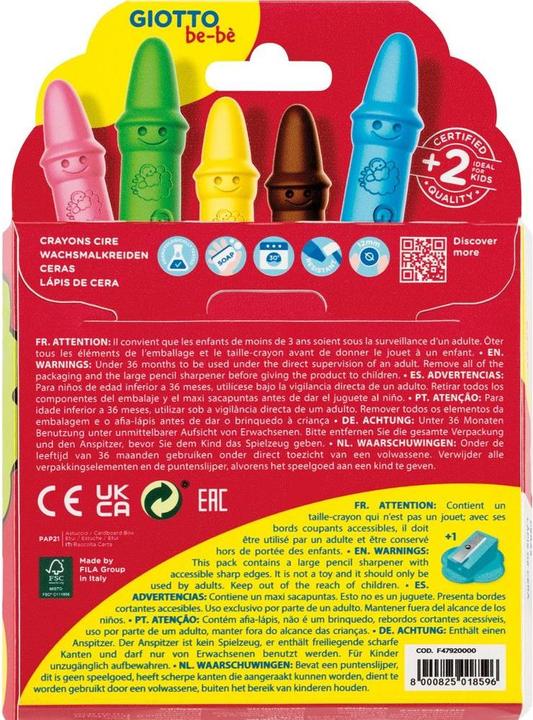 Actual product image Giotto Super wax crayon (Multicoloured, 10 x)