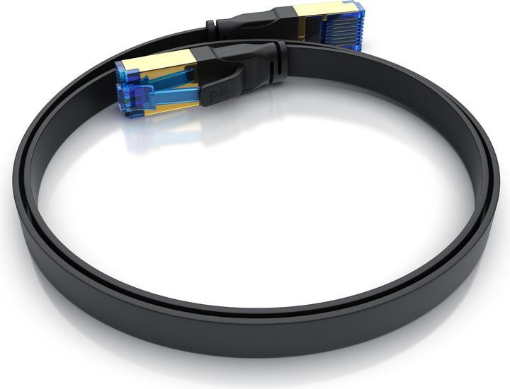 Immagine prodotto Primewire Cavo di rete CAT 8.1 piatto - cavo patch LAN cavo dati - cavo d'installazione a nastro piatto - Cat (U/FTP, CAT8.1, 0.50 m)