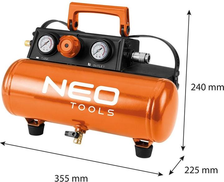 Actual product image No Name Compressor 8 bar 3 8 l (10 bar, 3.80 l)