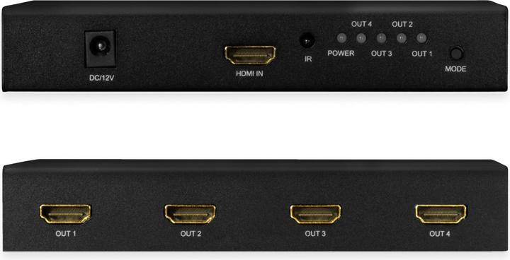 Produktbild LogiLink HDMI-Videowand-Prozessor, 2x2-Port, 4K/60 Hz, HDR, RC