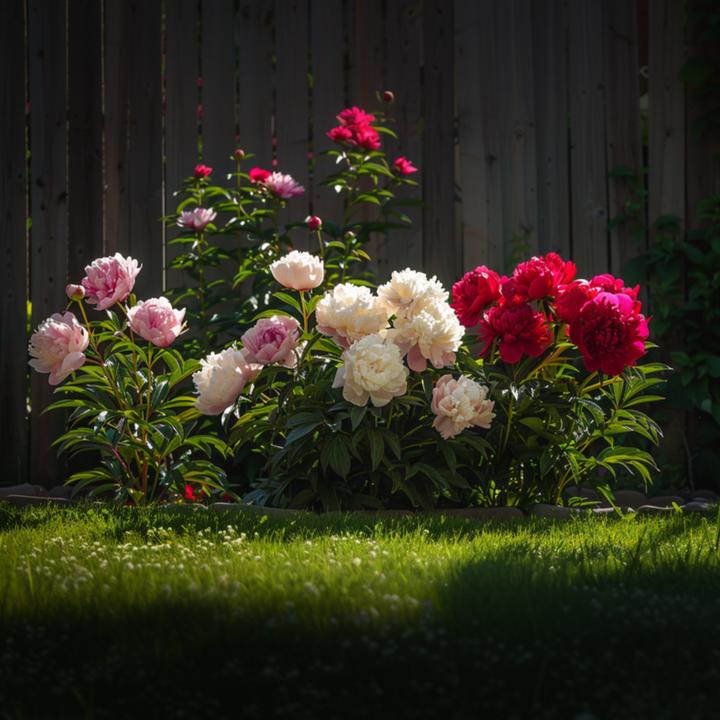 Produktbild Plant in a Box Paeonia officinalis 'Sarah Bernhardt', 'Rubra Plena', 'Duchesse de Nemours' - 6er Set Pfingstrose
