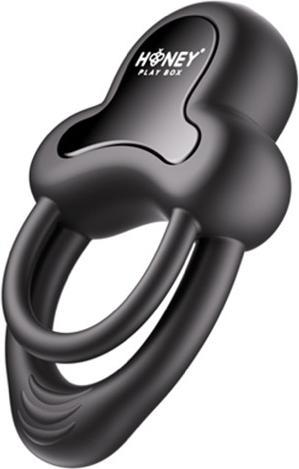 Actual product image Honey Play Box Anello Vibrating Double Cock Ring Black (75372, LEGO DC)