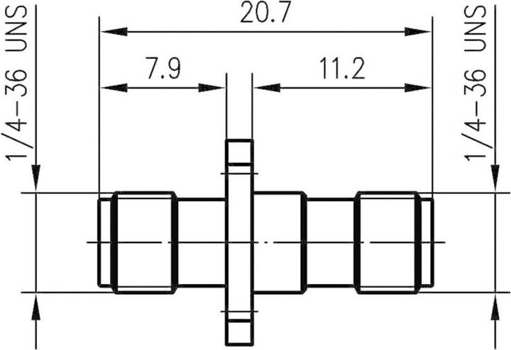 Image du produit Telegärtner SMA panel adapter (F-F) 50 Ohm
