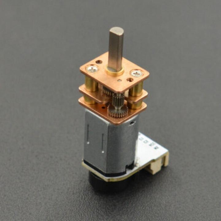 Actual product image DFRobot 6V 155RPM 100:1 Micro Gear Motor with Encoder