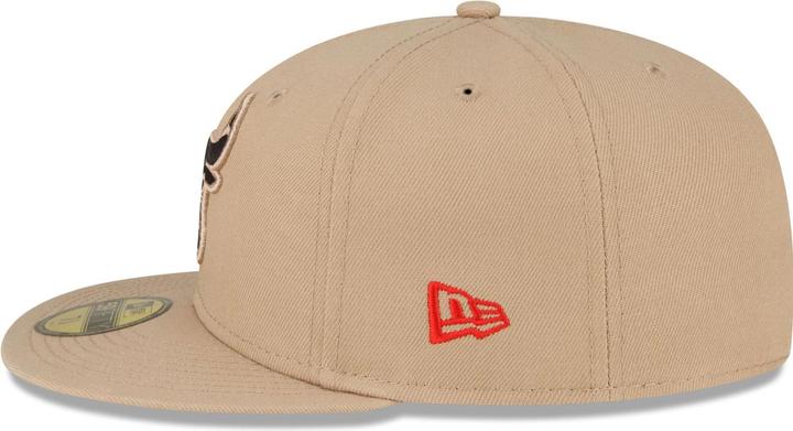 Actual product image New Era 59Fifty Fitted Cap - NBA Chicago Bulls camel beige (7)