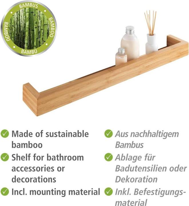 Produktbild Wenko Wandablage Bambusa 60 cm