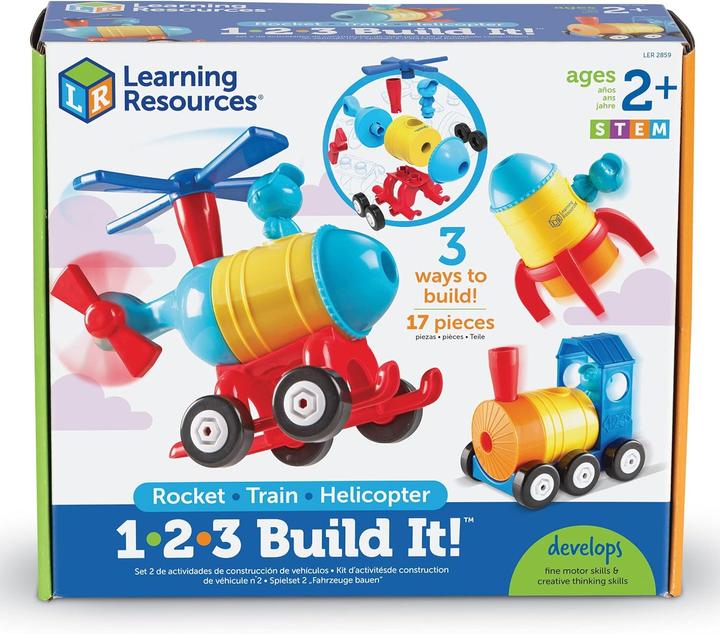 Actual product image Learning Resources Vehicles, kit, rocket, train...