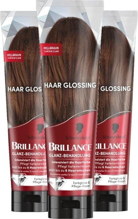 Produktbild Schwarzkopf Glanz-Behandlung 3er Pack (Hellbraun)