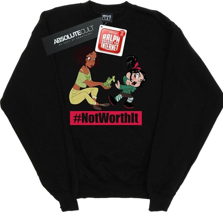Actual product image Disney Mens Wreck It Ralph Tiana And Vanellope Sweatshirt (M)