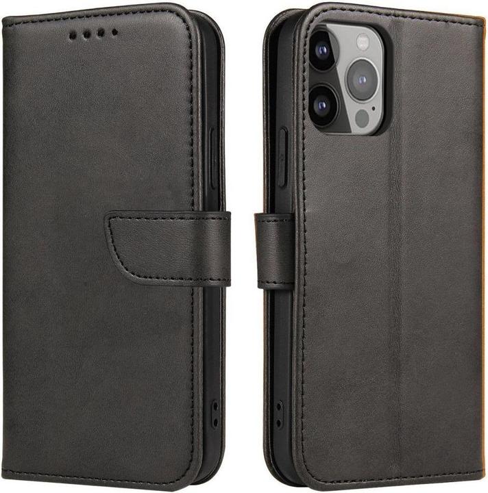 Produktbild Hurtel Magnet Case with flap and wallet for Samsung M54 - black (Samsung Galaxy M54)