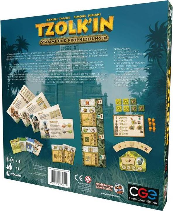 Immagine prodotto Czech games edition CZ111 - Tribù e Profezie - gioco da tavolo, per 2-6 giocatori, da 13 anni (espansione DE) (Tedesco)