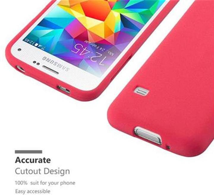 Productafbeelding Cadorabo TPU Frosted Cover (Samsung Galaxy S5 Mini, Samsung Galaxy S5 Mini Duo)