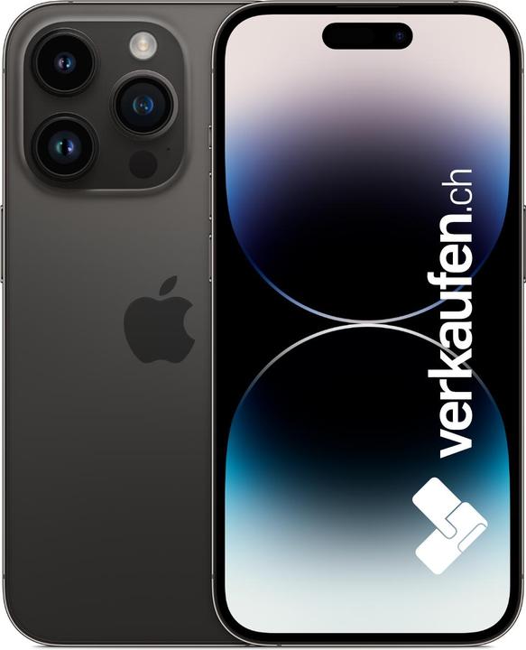 Produktbild verkaufen.ch iPhone 14 Pro (256 GB, Space Black, 6.10", 48 Mpx, SIM + eSIM, A / Wie neu)